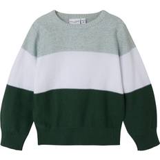 Name It Grøn Striktrøjer Name It Normal Pasform Striktrøje