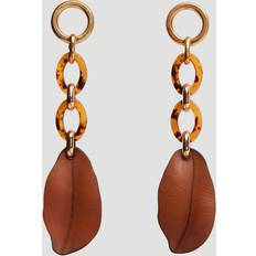 Bruna - Guld Örhängen Marni Leaf Earrings Femme Brown