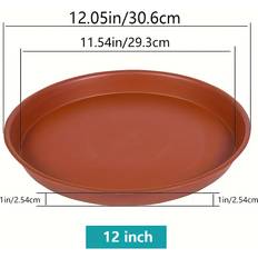 Plant Saucers Temu 5 Packs Heavy Duty Plant Saucer Terracotta