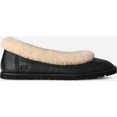 UGG Black Low Shoes UGG Zora Leather Ballet Flat - Black
