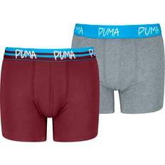 12-18M Boxershorts Børnetøj Puma Boys Boxers 2-Pack Clothing - Dark Red Blue