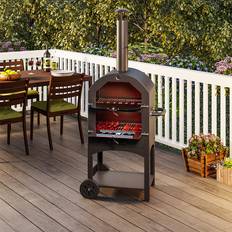 Hedy Steel Freestanding Wood-Burning Pizza Oven