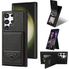 Samsung Galaxy S25 Ultra Wallet Cases Samsung S25 S24 S23 Ultra S22 Plus Leather Case