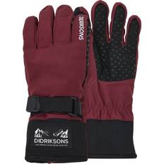 Röda Accessoarer Didriksons Lovas Five Finger Gloves Junior - Anemon Red