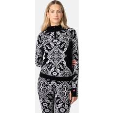 Kari Traa Toppe svedundertøj Kari Traa Saga Half Zip Merino Undertøj Damer - Grå/Sort
