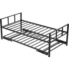 Twin Size Metal Daybed with Trundle