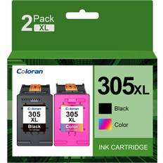 Coloran 305XL Ink Cartridges Compatible HP Envy 6000 6020 6032 Pro 6430 6420 DeskJet 2700 2710 2720 Plus