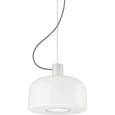 Flos Pendant Lamps Flos Bellhop Glass S1 White Pendant Lamp