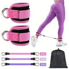 Temu 6pcs Ankle Resistance Band Set