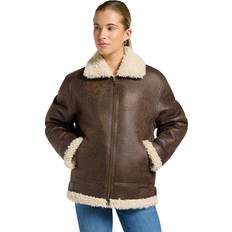 Lee Bruna Kläder Lee Loose Aviator Jacket Luxe - Brown