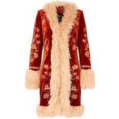 Orange Coats Joe Browns Boho Girl Embroidered Boutique Coat - Burnt Orange
