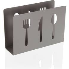 Gråa Servetthållare Versa Grå Metall 4.5 x 10 x 15 cm Servetthållare