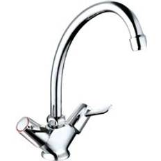 Balterley Contemporary Dual Lever Kitchen Sink Mixer Tap White
