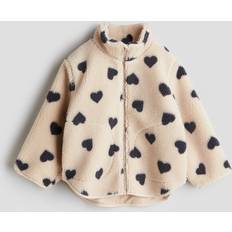 Beige Jackor H&M Hearts Teddy Jacket - Beige/Black