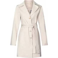 Hvid - Uldfrakker Liu Jo Belted Coat Uld Frakke Dame - Hvid