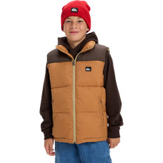 Brun Veste Quiksilver Cold Days Sleeveless Puffer Jacket Winter Vest - Chocolate Brown