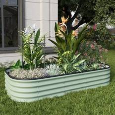 Temu Oval Large Raised Beds For Garden 120 x 80 x 30 cm