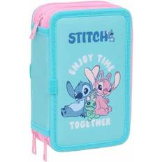 Desktop Organizers Stitch Blue Triple Pencil Case