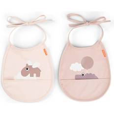 Done by Deer DonebyDeer Mini Haklapp m/Ficka 2 st. Happy Clouds Powder