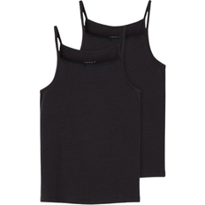 Organic Cotton Tank Tops Children's Clothing Name It Basic Strap Top 2-pack - Black