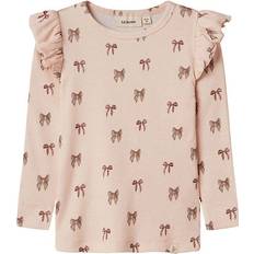 Nmfgavo Eko Ls Slim Top Lil Noos - Grå/Pink