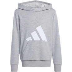 adidas Junior's Essentials Hoodie - Medium Grey Heather/White (JV9900)