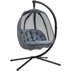Foldable Outdoor Hanging Chairs OutSunny 84A-207V70GY - Grey