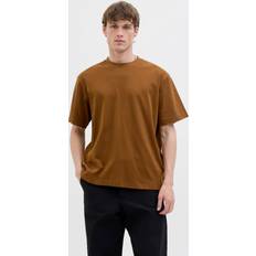 Jack & Jones Bruna T-shirts Jack & Jones JJEUrban Edge T-shirt Med Rund Hals Kort Ärmm Brun