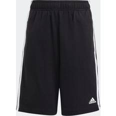 adidas Kid's Essentials 3-Stripes Knit Shorts - Black/White (HY4714)