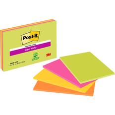 Sticky Notes 3M Post It Super Sticky Large Notes 101mmx152mm 180pcs Multicolour