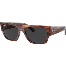 Ray-Ban Carlos Solglasögon - Randig Havanna Montura Svart
