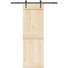 Sliding Door Hardware Berkfield Home Sliding Door Hardware Kit 152.5 cm Steel Black