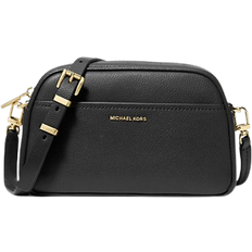 Michael Kors Elegant Jet Set Lædertaske Med Lynlås - Sort