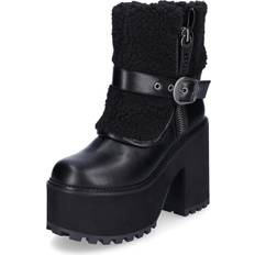 Buffalo Ankle Boots Buffalo Damen Stiefelette Killah Fold - Schwarz