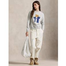 Polo Ralph Lauren Dame Tøj Polo Ralph Lauren Bear Fleece Crewneck - Grey