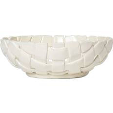 ferm LIVING Plait Bowl Ø30 cm Off-White Fruktskål 30cm