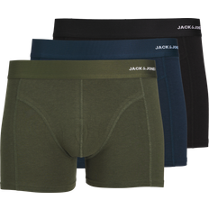 Bambus Tøj på tilbud Jack & Jones 3-pack Bamboo Viscose Trunks - Green/Forest Night