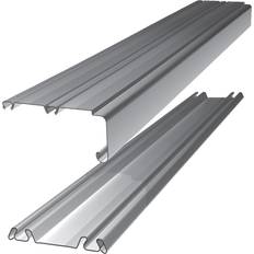 Sliding Door Hardware Spacepro Silver Effect Sliding Wardrobe Door Track Set L 3607mm