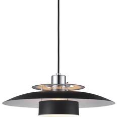 Halo Design Sørup Chrome/Black Pendant Lamp ∅ 40cm
