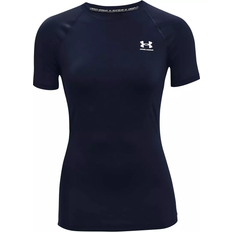 Basket Underställ Under Armour HeatGear Women's Compression Short Sleeve - Midnight Navy/White
