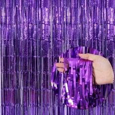 Shein Purple Rain Curtain Party Backdrop Decoration