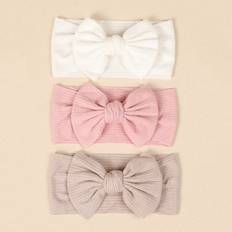 Stripes Headbands Children's Clothing Shein Baby Striped Bow Headband Soft Elastic Hairbands - Love Valentine