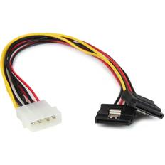 StarTech 4 Pin LP4 -Dual Sata Adapter M-F 0.3m