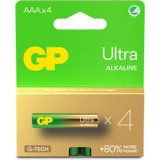 GP Batteries Ultra Alkaline Battery AAA 4-pack