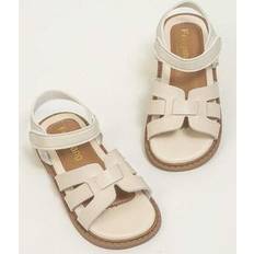 Beige Sandals Shein Children's Style Adjustable Soft Rubber Sandals - Beige