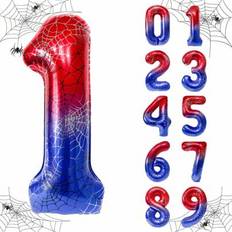 Number Balloons Shein 40 Inch Spider Theme Number 0-9 Foil Balloon Season
