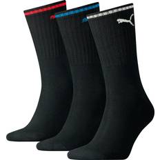 Rød - Unisex Strømper Puma Crew Sock Stripe 3-pack - Black