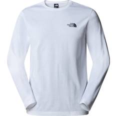 The North Face White T-shirts The North Face Men’s Long Sleeve Simple Dome Tee -TNF White