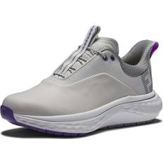 Dam - Ortholite Golfskor FootJoy FJ Quantum Womens Golf Shoes - Grey/White/Purple
