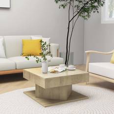 Brown - Oaks Coffee Tables vidaXL Smoked Oak 57x57x30 cm Coffee Table